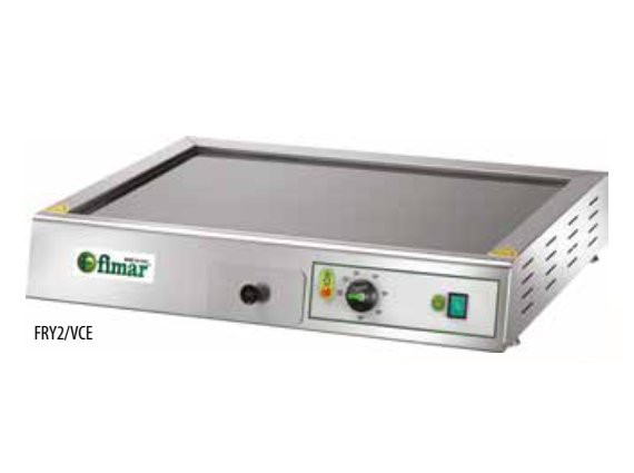 Fry Top elettrico da banco Fimar modello FRY2VCE